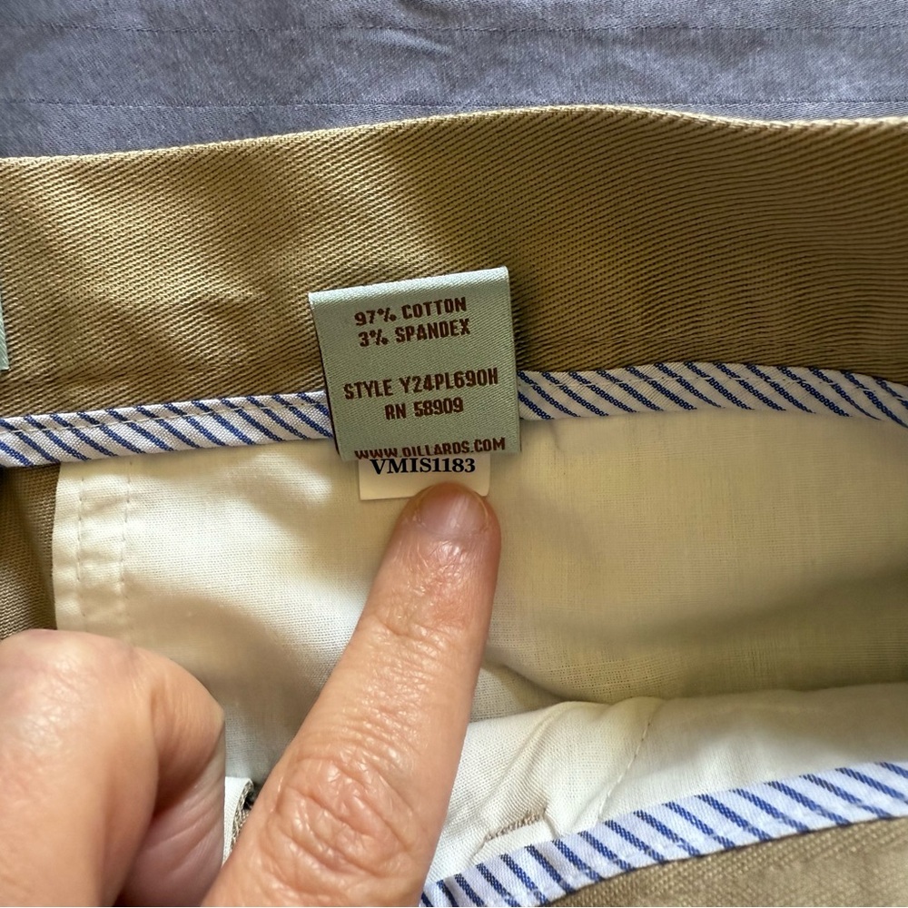Class Club Boys Stretch Dress Pants Khaki 14H – New with Tags - Picture 6 of 10